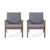 Dark Gray / 2 Pieces