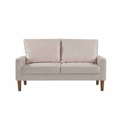 Upholstered Loveseat Sofa, 2 Seater Couch For Living Room Apartment