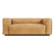 Cleon Leather Armed Sofa, Camel Leather