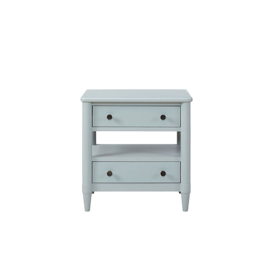 Open Nightstand With 2 Drawers