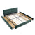 Dark Green / Queen / 4 Drawers