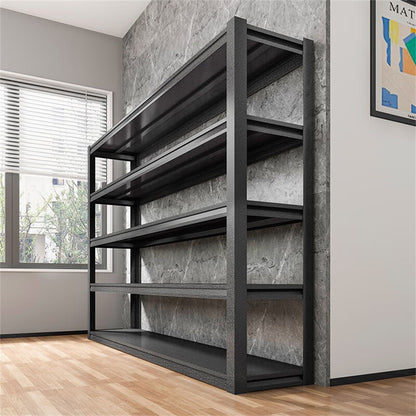 Tall Metal Shelves With Removable Dividers Are High Capacity And Load Bearing For Garages, Kitchens And Offices