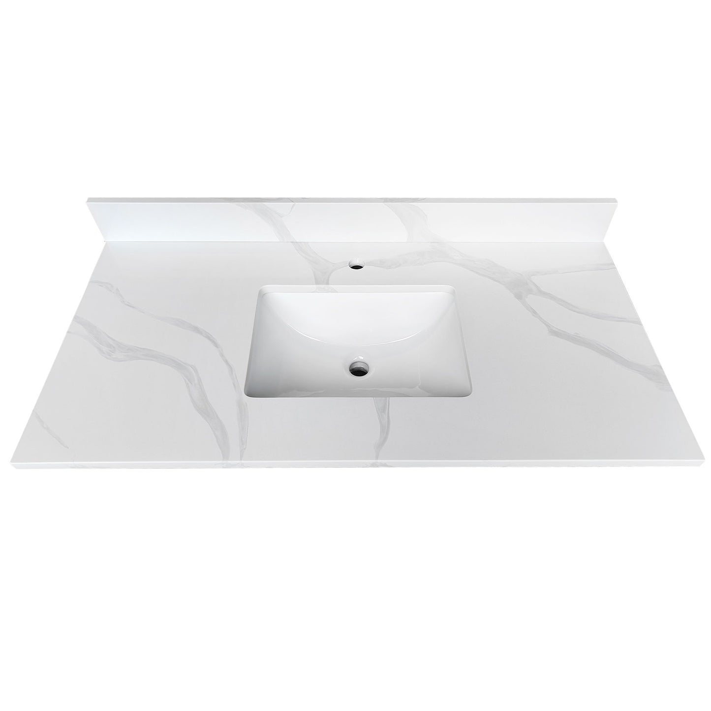 Bathroom Vanity Top With Undermount Single Bowl Sink