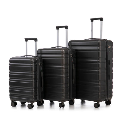 Tourist 3 Piece Luggage Set, Combination Lock, Durable Hard Shell With 360° Silent Wheels