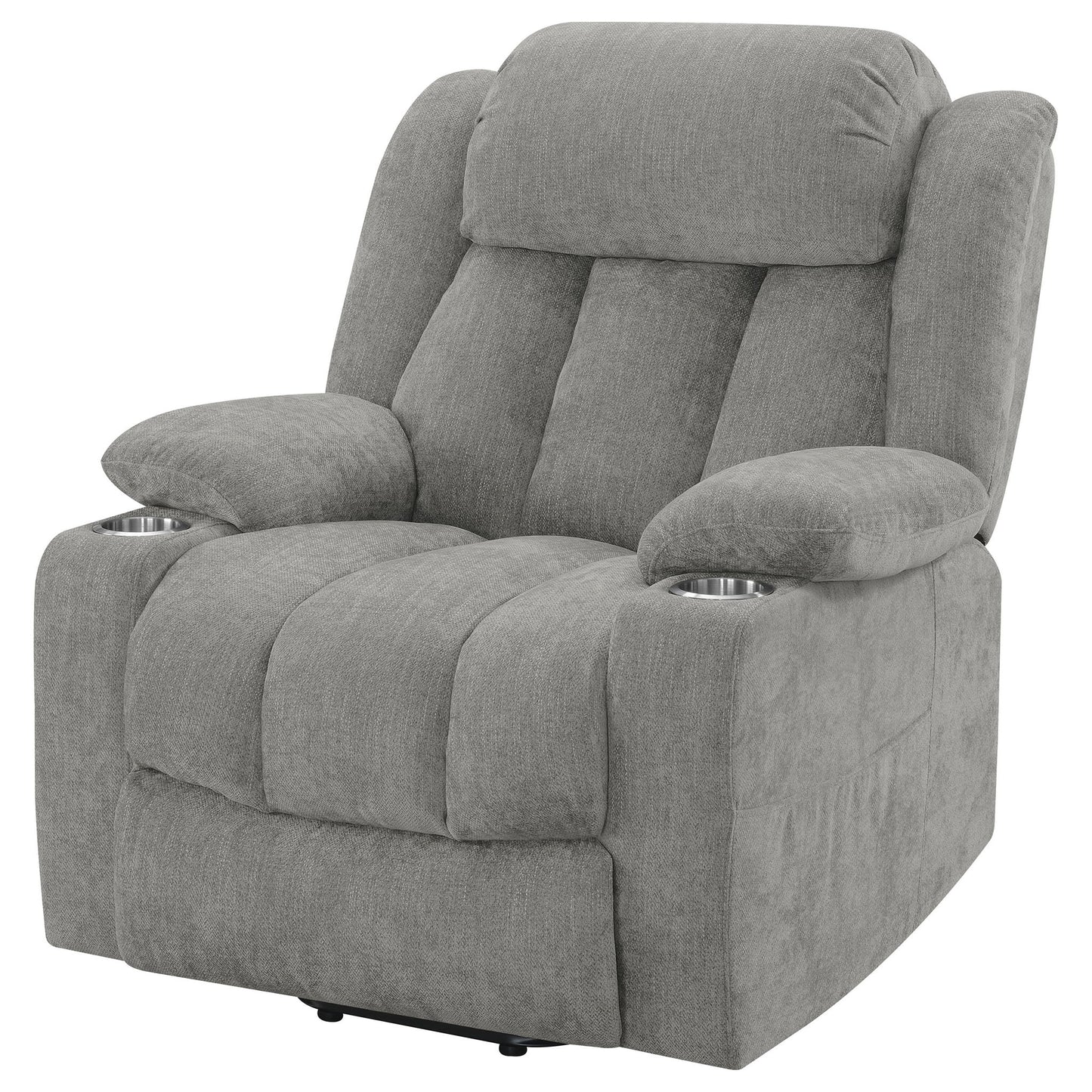 Beca - Upholstered Power Lift Recliner With Cupholders And USB Charging