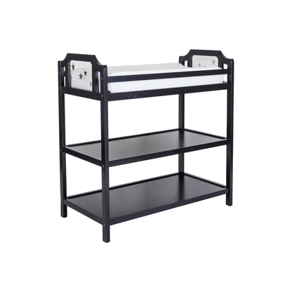 The Celeste - Changing Table in black and white.