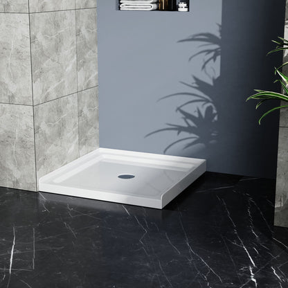 Shower Base With Centered Drain