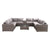 Dark Gray / 2 Pc. U-Shaped Sectional And Table