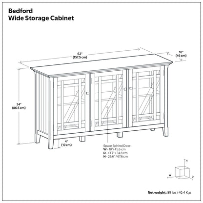 Bedford - Storage Cabinet With Adjustable Shelves - Brown
