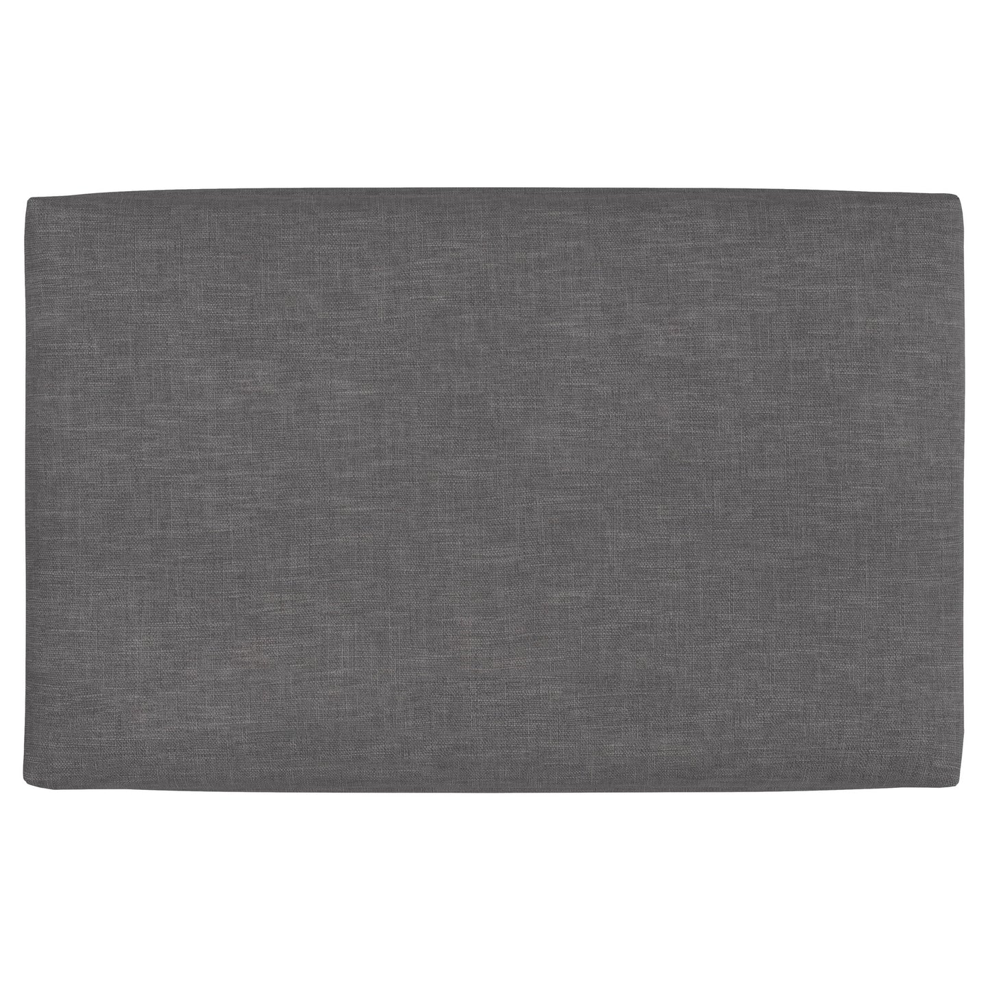 The Rebecca Multifunctional Coffee Table Storage Ottoman with Lift Up Lid, shown in dark gray fabric with a subtle woven texture, is placed against a white background.