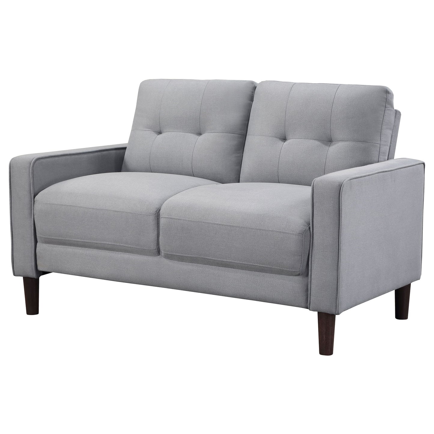 Harvey - Tufted Loveseat With Track Arm Design