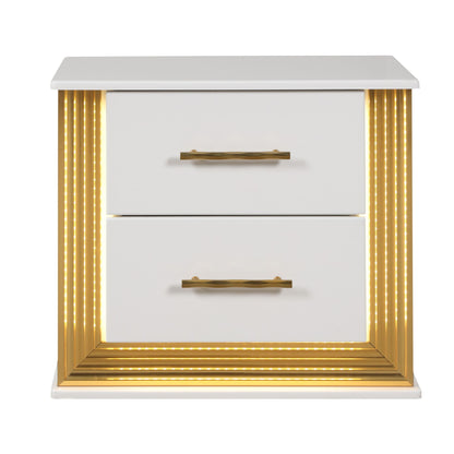 Obsession - 2 Drawer Nightstand - White