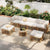 Beige / 7 Pc. Table, 6 Chairs