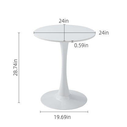 Round Dining Table With Tulip Style Base