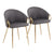 Dark Gray / Faux Leather / 2 Pieces
