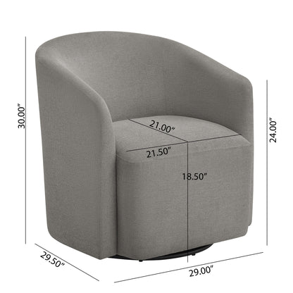 Ardena - Modern Swivel Barrel Chair
