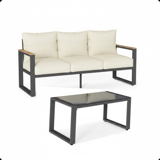 Modern Outdoor Sofa Set With Coffee Table