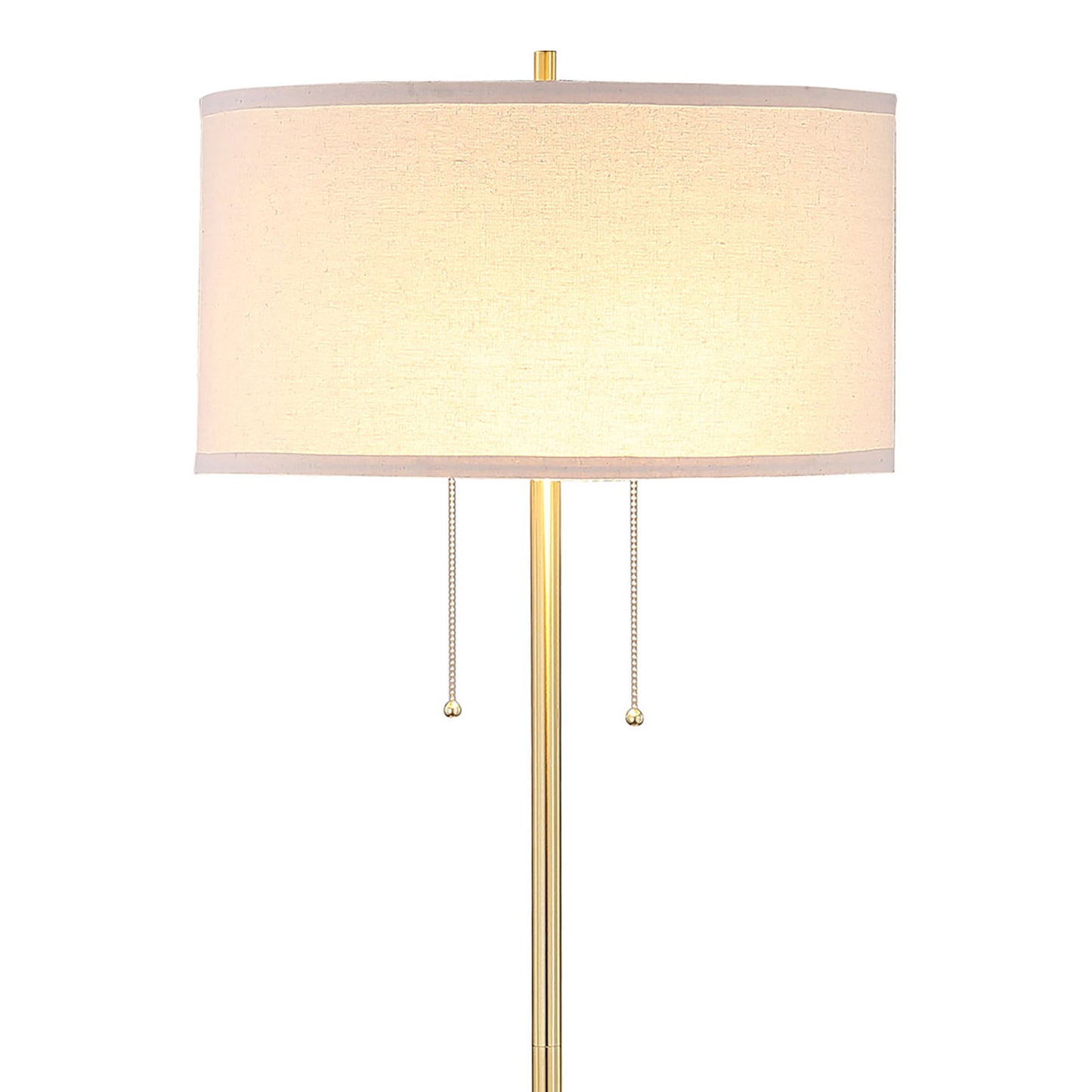 Bellflower - Drum Shade Floor Lamp - Beige