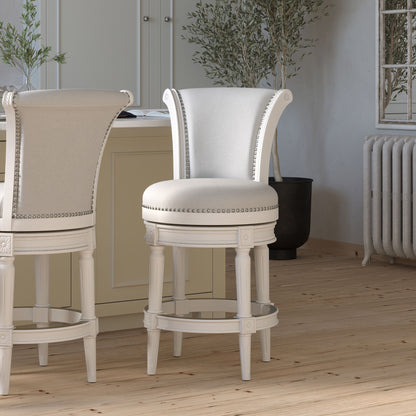Swivel Barstool With High-Back