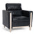 Black / Faux Leather