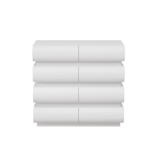 Minimalist Handle Less 8 Drawer Dresser With Wide Storage