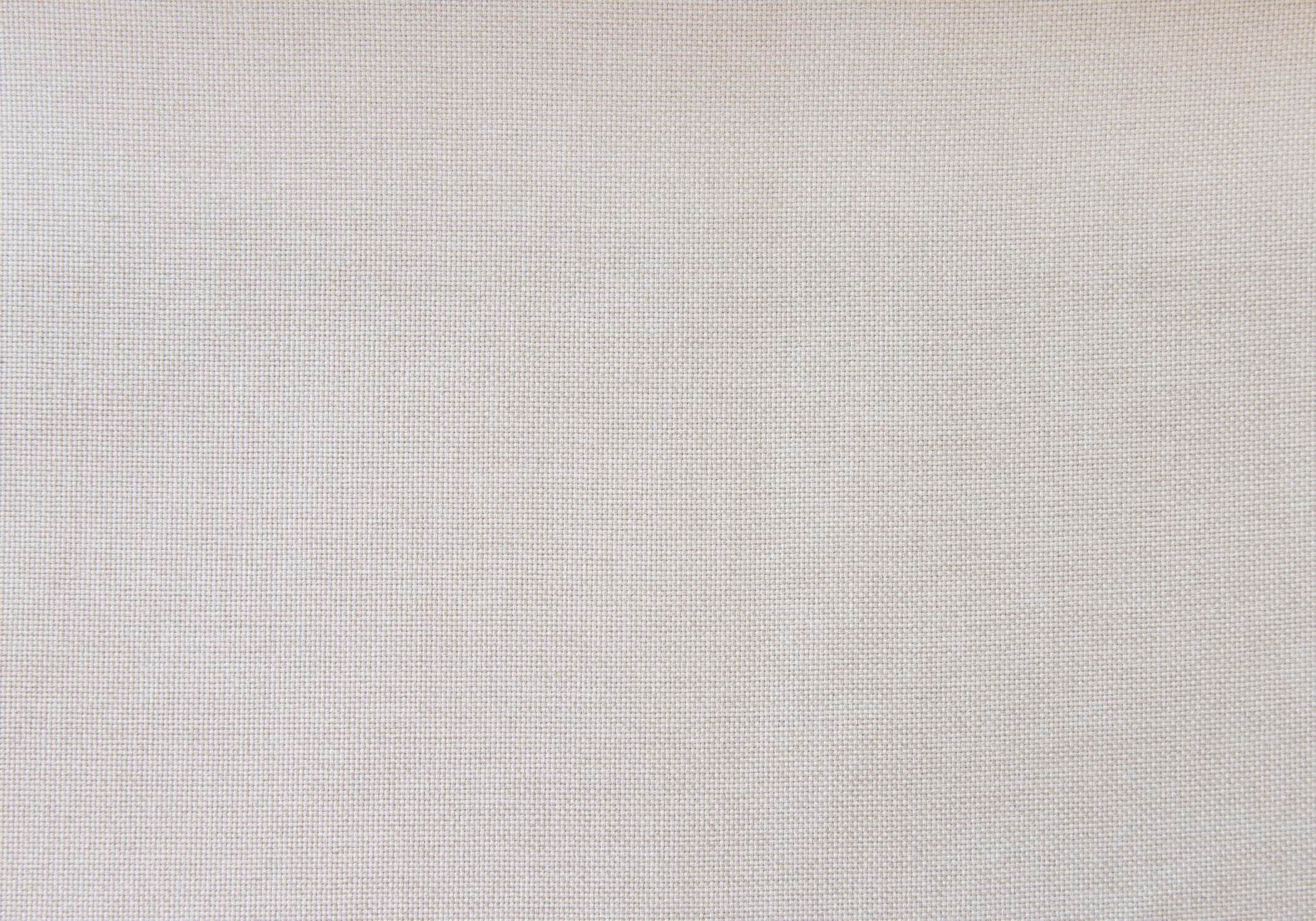 Close-up view of the Bed, Upholstered, Frame Only, Transitional shows a plain light beige fabric with a subtle woven texture and soft, even lighting.