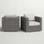 Dark Gray / 2 Pieces