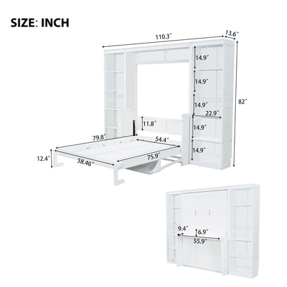 Murphy Bed With Desk And Bookshelf