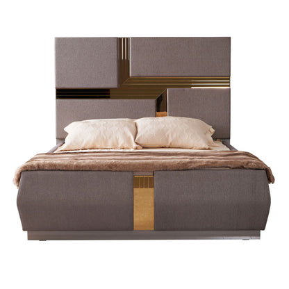 Lorenzo - Queen Size Tufted Upholstered Bed - Gray