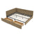 Dark Brown / Queen / 2 Drawers