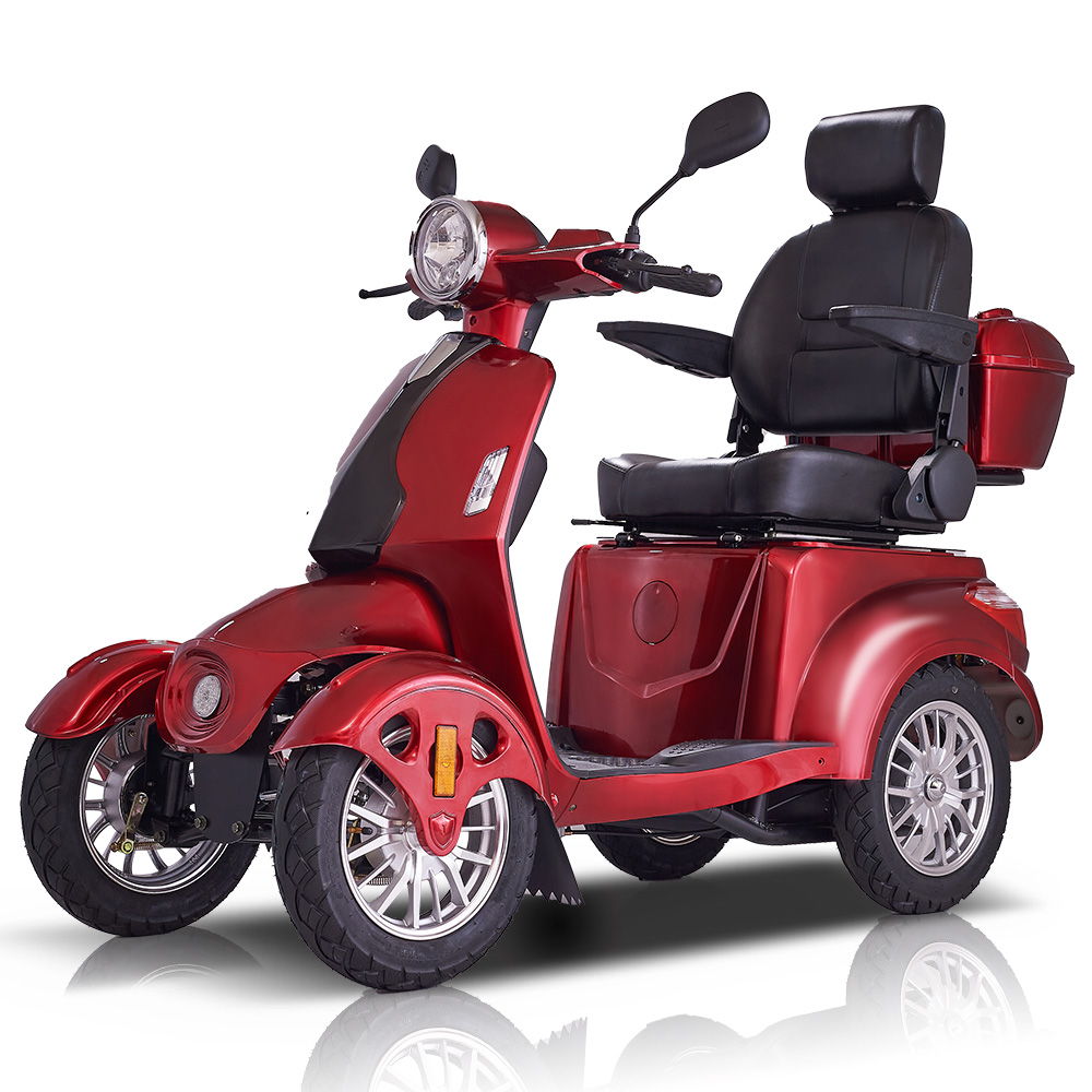 Fastest Mobility Scooter With 4 Wheels & Seniors - Red