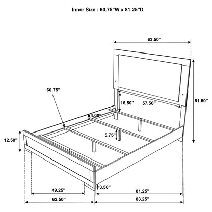 Lincoln - Bedroom Set With LED Headboard