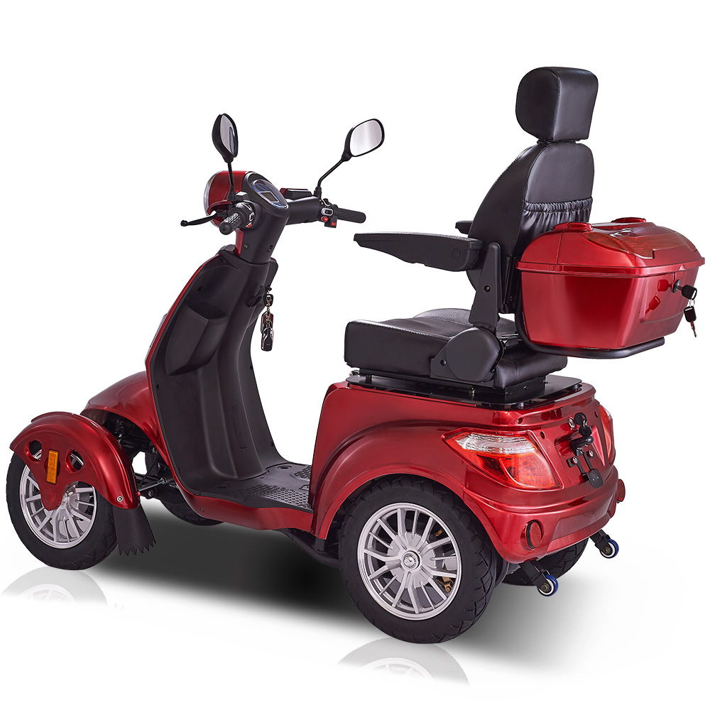 Fastest Mobility Scooter With 4 Wheels & Seniors - Red