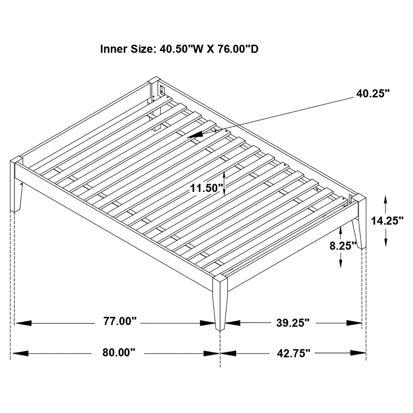 Spivey - Universal Platform Bed