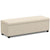 Beige / 53.9"W x 18"D x 16.1"H / Faux Leather