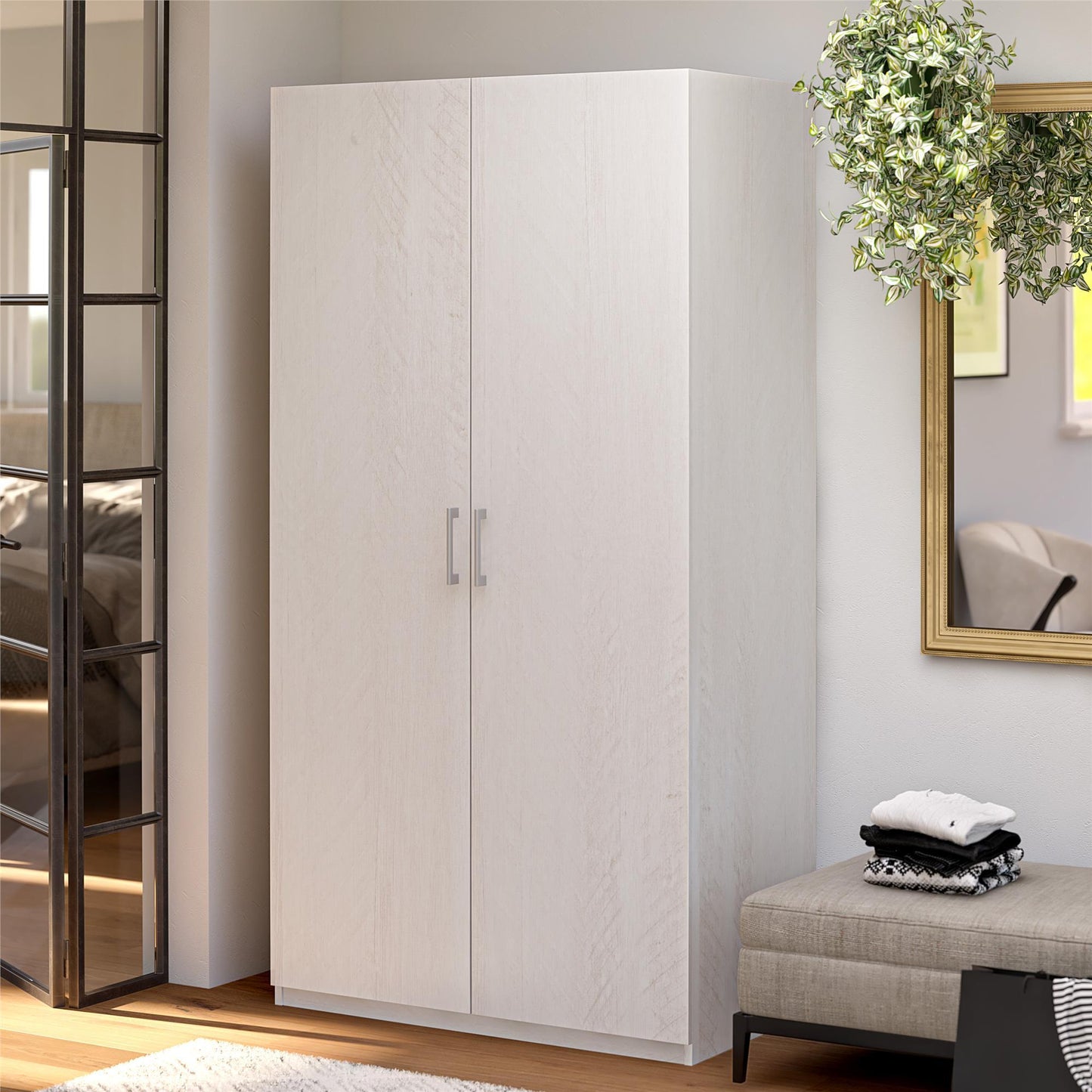 Suite Style Modular Extra Wide Wardrobe With Drawers - White