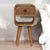Light Brown / 7.87"W x 7.9"D x 15.7"H