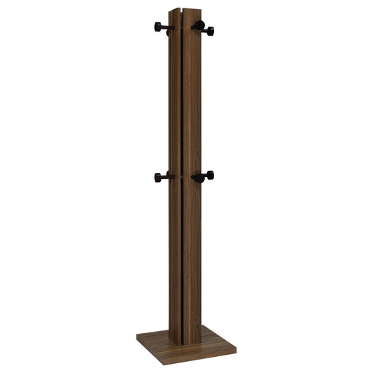 Rawlins - Coat Rack With 8 Hooks - Walnut