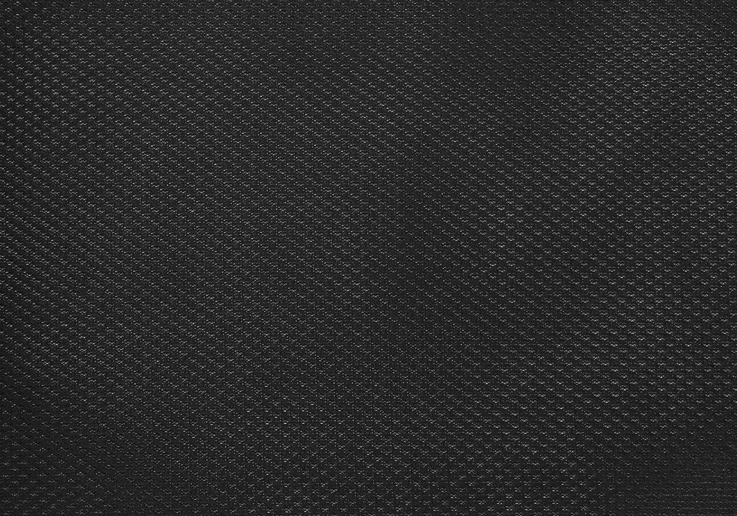 Close-up of the black textured fabric on the Office Chair & Adjustable Height, Swivel, Ergonomic. The subtle diagonal dotted pattern and slight gloss create a grid-like effect across the chair's material.