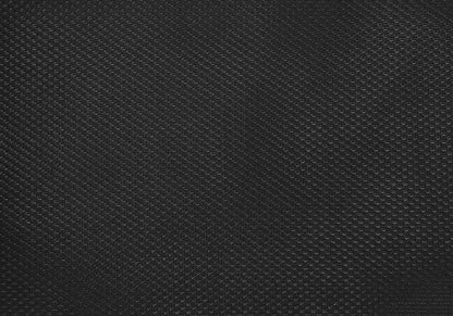 Close-up of the black textured fabric on the Office Chair & Adjustable Height, Swivel, Ergonomic. The subtle diagonal dotted pattern and slight gloss create a grid-like effect across the chair's material.