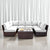 Dark Brown / 2 Pc. U-Shaped Sectional And Table