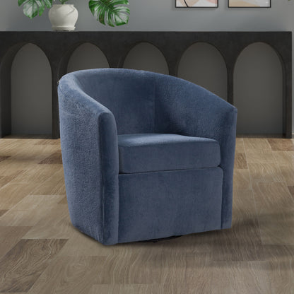 Oaklynn - Barrel Style Swivel Accent Chair