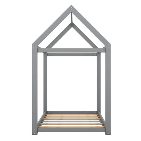 Wooden House Shaped Bed