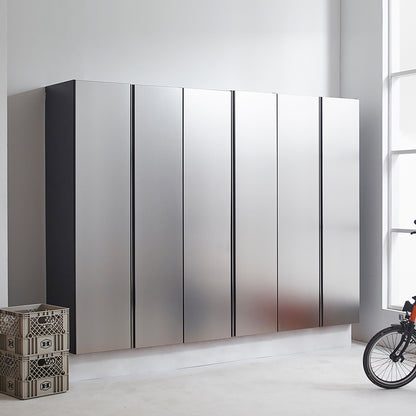 Nova - Series Garage Cabinet Set D, 3 Piece, Soft Closing, Wall Mounted - Metallic Gray