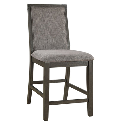 Upholstered Dining Chairs Counter Height (Set of 2) - Gray