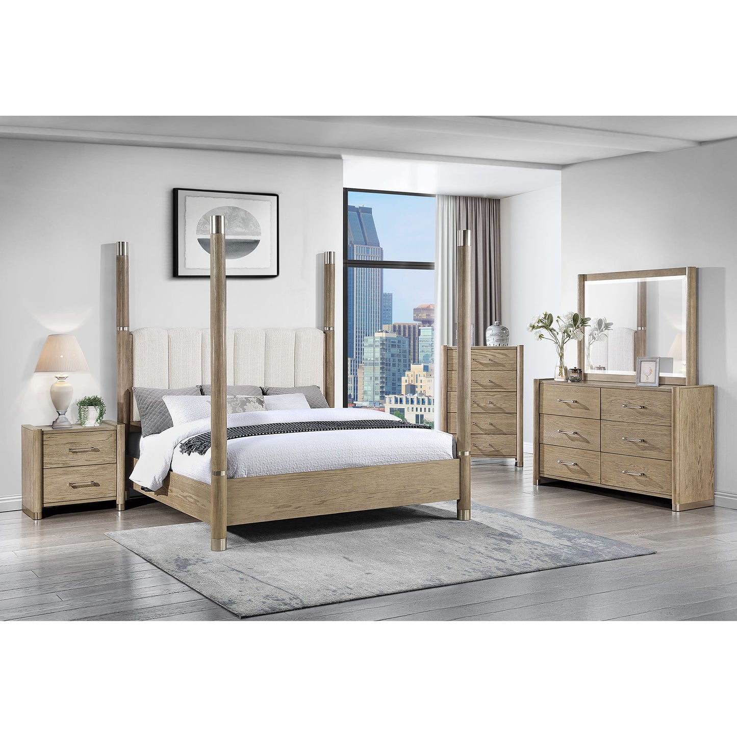 Sarai - Bed With Plush Upholstered Headboard