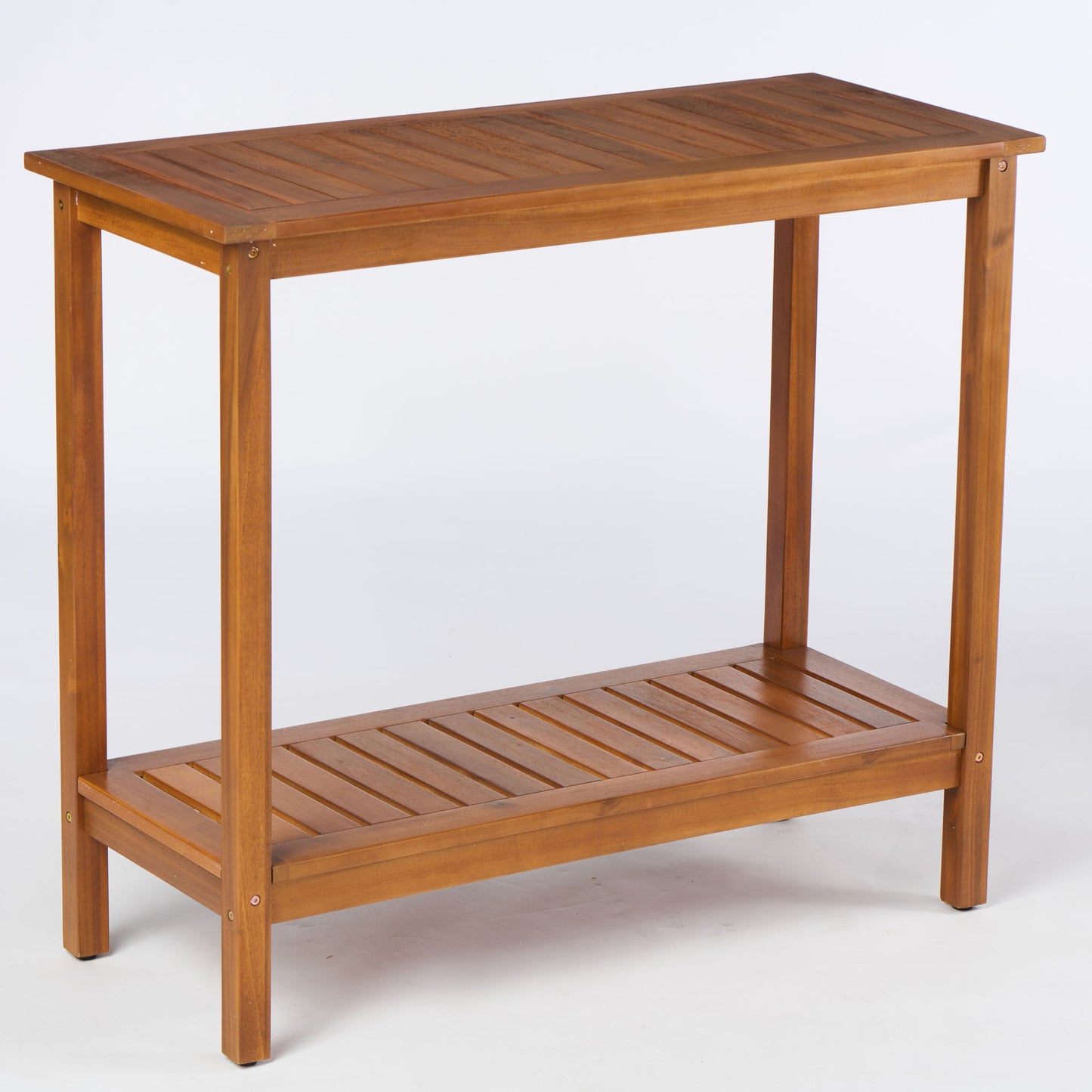 Workstation For Garden Balcony Garage, Acacia Console Potting Table
