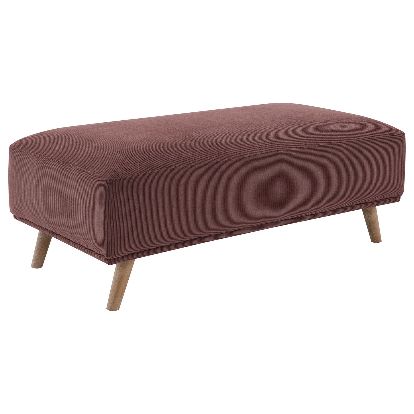 Amani - Upholstered Ottoman - Wine Red