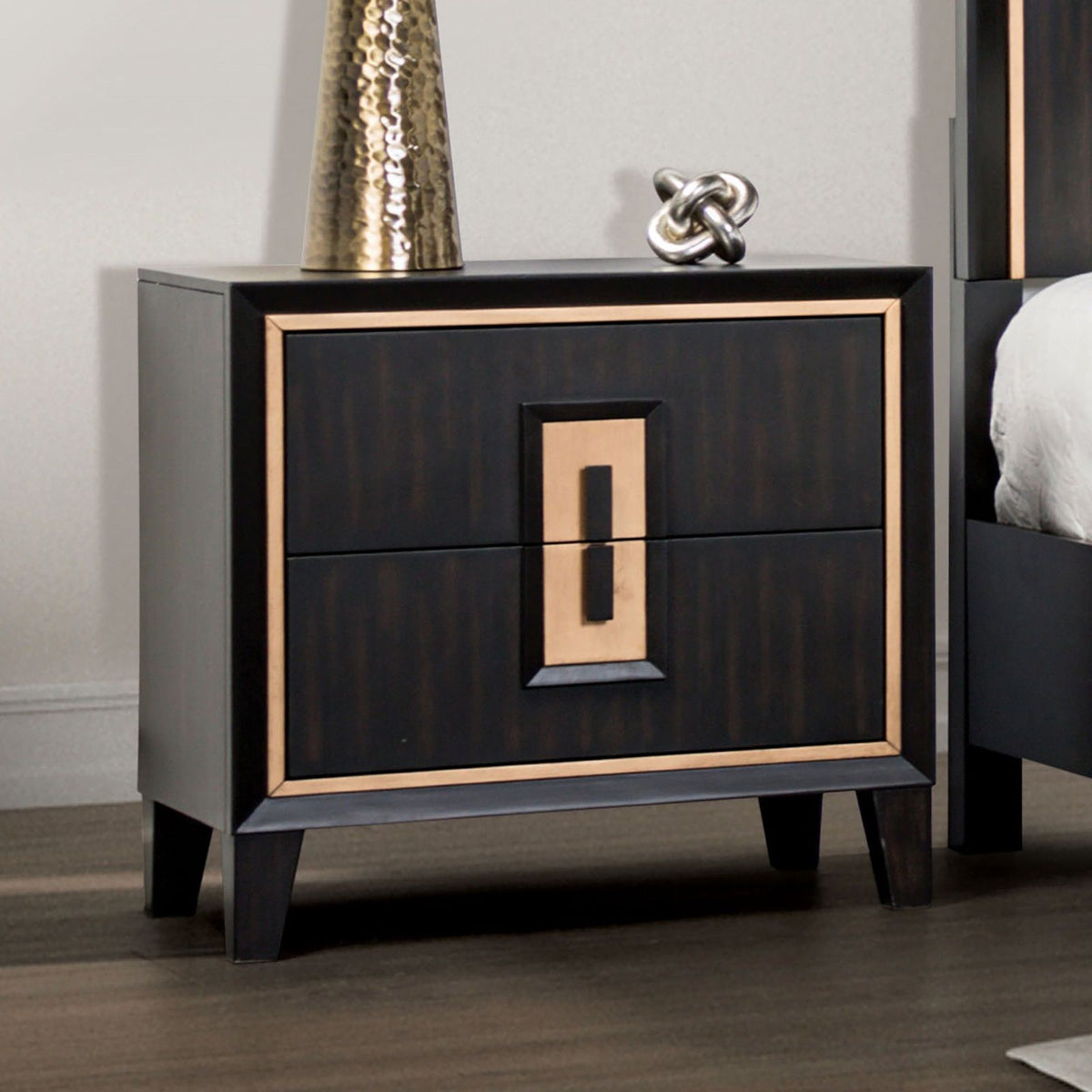 Bedside Nightstand - Espresso