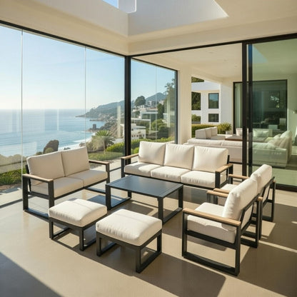 Modern Outdoor Sofa Set With Coffee Table